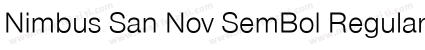 Nimbus San Nov SemBol Regular字体转换